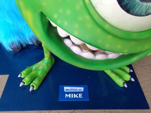 Life Size Monsters Inc Sulley, Mike and Boo