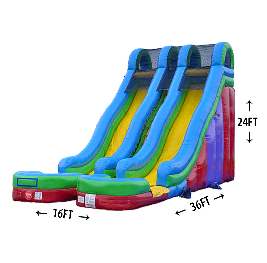 24' Dual Lane Slide (Wet/Dry)
