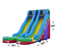 24' Dual Lane Slide (Wet/Dry)