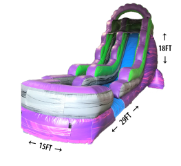 18' Purple Slide (Wet/Dry)