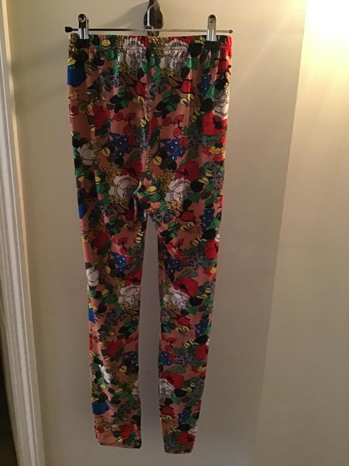 Floral PrintedLeggings with Rise Waistband