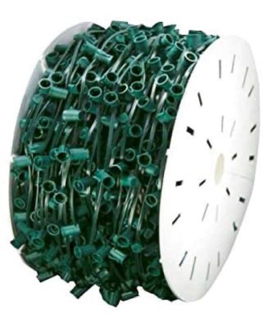 Lone Star Christmas Lighting Supplies: 15 " Spacing 1000' Commercial Grade Light Spool, SPT1, Green Wire