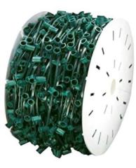 Lone Star Christmas Lighting Supplies: 15 " Spacing 1000' Commercial Grade Light Spool, SPT1, Green Wire