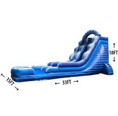 18' Blue Marble Slide (Wet/Dry)