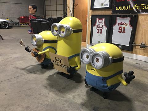 Despicable Me Minions Movie Theater Display