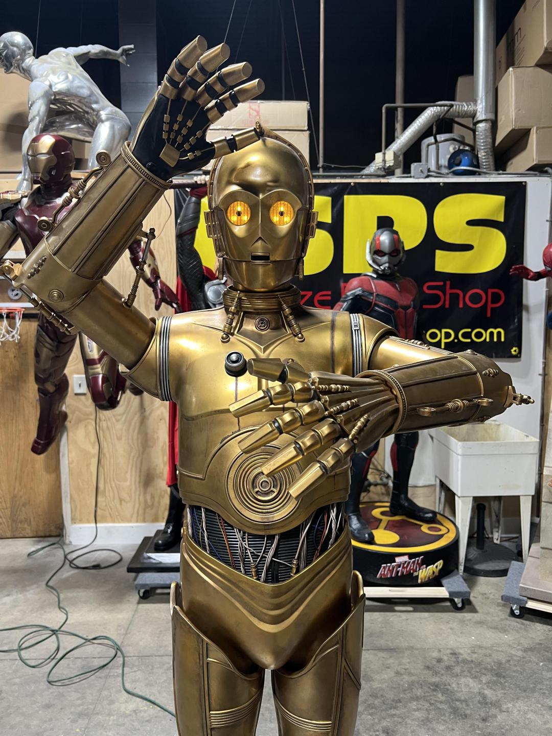 Life size Star Wars Sideshow C3P0 Version 2