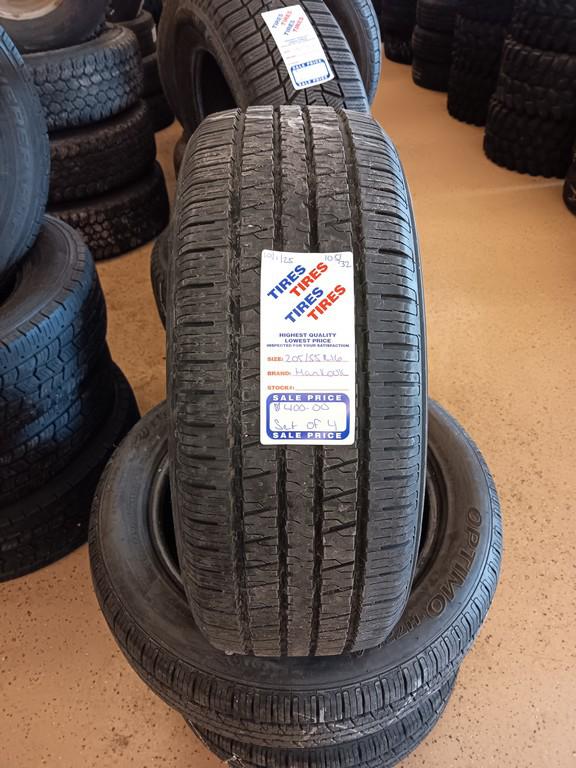 205/55R16 Hankook Optimo H725A Tires Set of 4