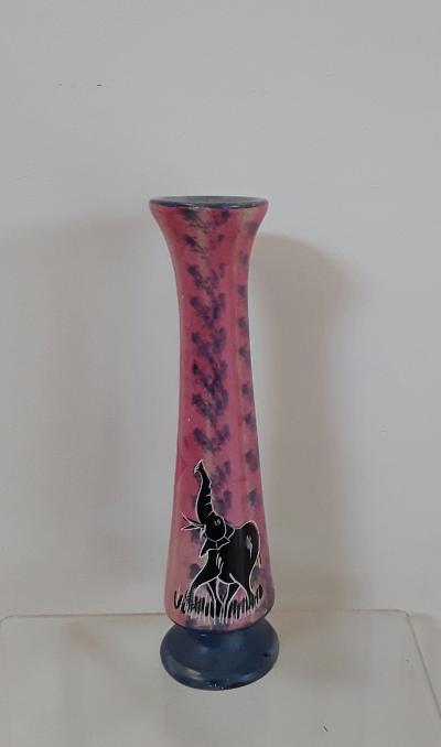 African Soapstone Vase