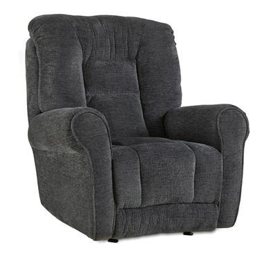 Grand Rocker Recliner-GREY LEATHER