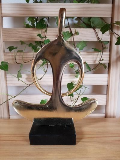 Abstract Yoga Silhouette Sculpture