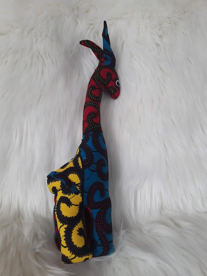 Handmade Stuffed Giraffe.