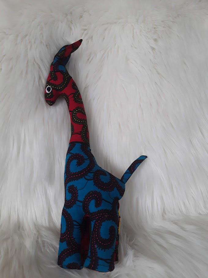 Handmade Stuffed Giraffe.