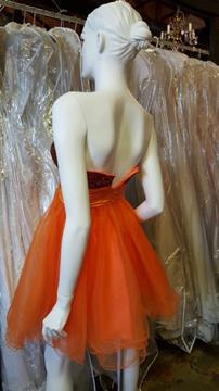 CINDERELLA BRAND HOMECOMING DRESS PUMPKIN COLOR