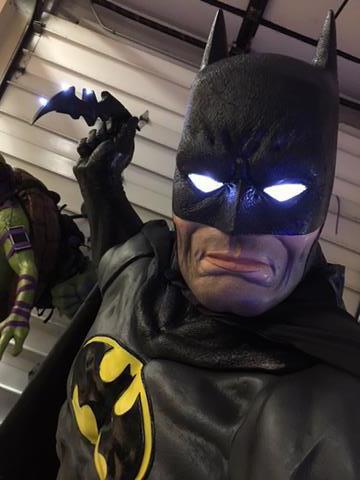 DC Comics Batman Comic Book Version with Light Up Eyes and Bat-A-Rang