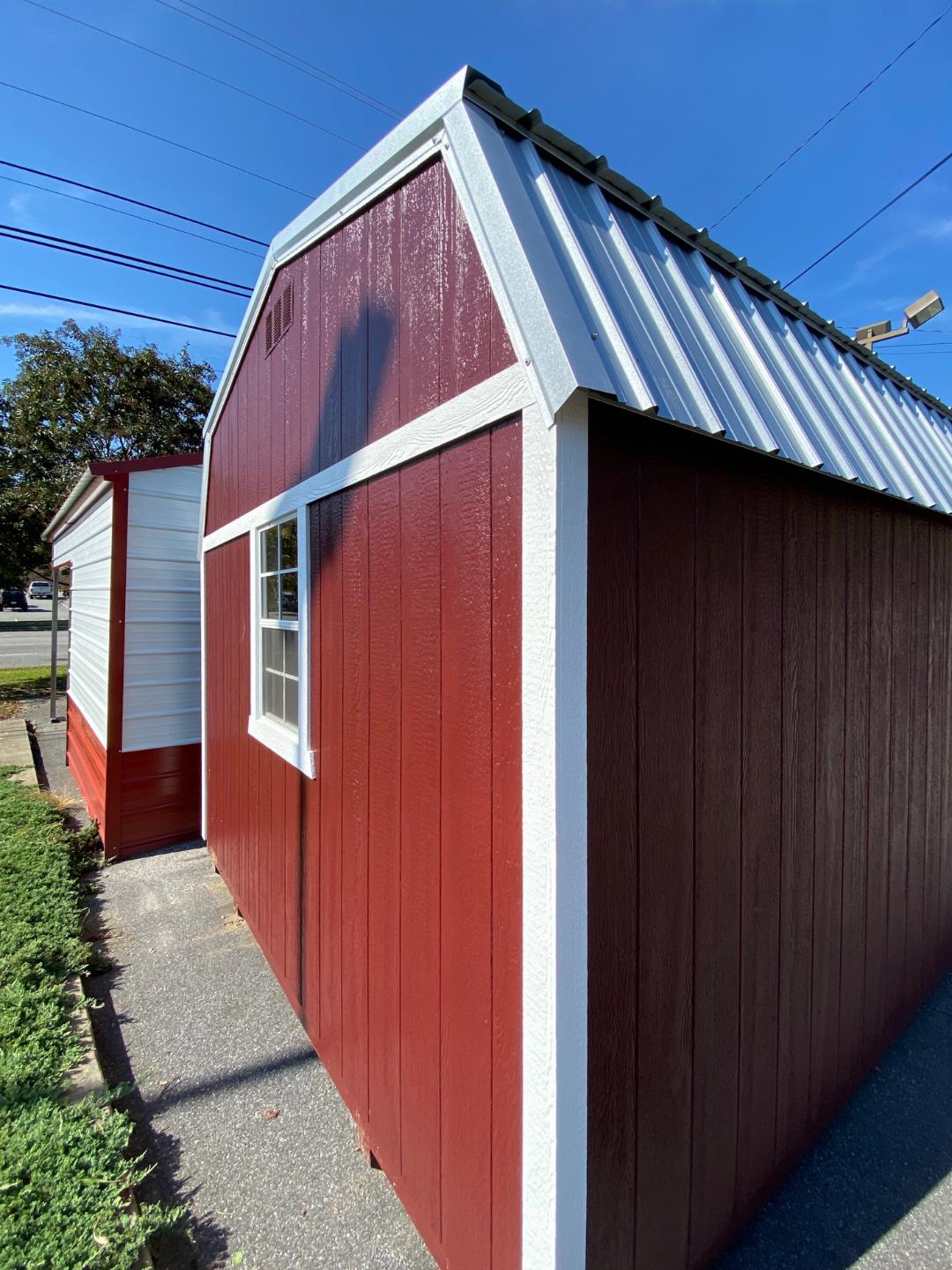 Morganton and Marion Inventory- 12x16 Lofted Barn, Painted