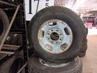 LT265/70R17 Goodyear Wrangler Kevlar Tires with 8 Hole Rims Set of 4