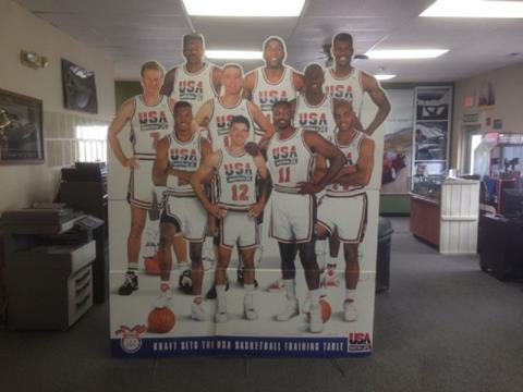 Life Size 1992 Olympic Dream Team Display W/ Box