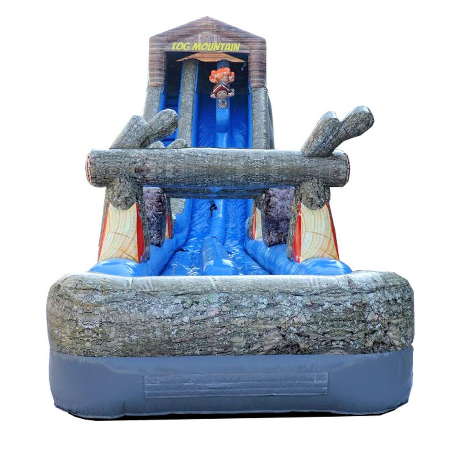 22' Mountain Dual Lane Water Slide