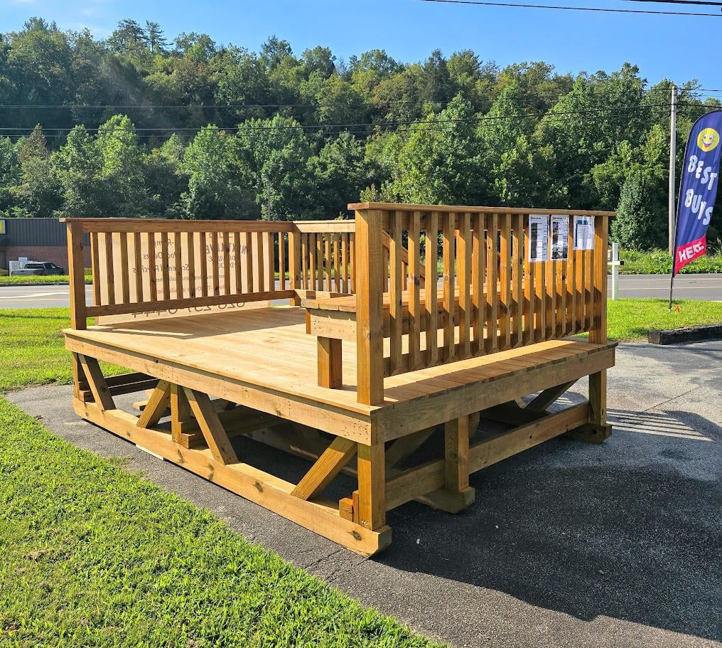 PRE-BUILT DECKS - 8 x 12 WITH STAIRS $2,695 + tax OR $250/Down & $125/Mo RENT TO OWN - NO CREDIT CHECK - EVERYONE APPROVED - MANY SIZES & COLORS AVAILABE!