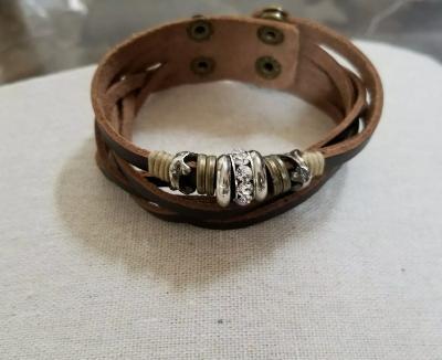 Multi String Leather Bracelet.