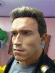 Life Size Terminator Arnold with Working Mini Gun