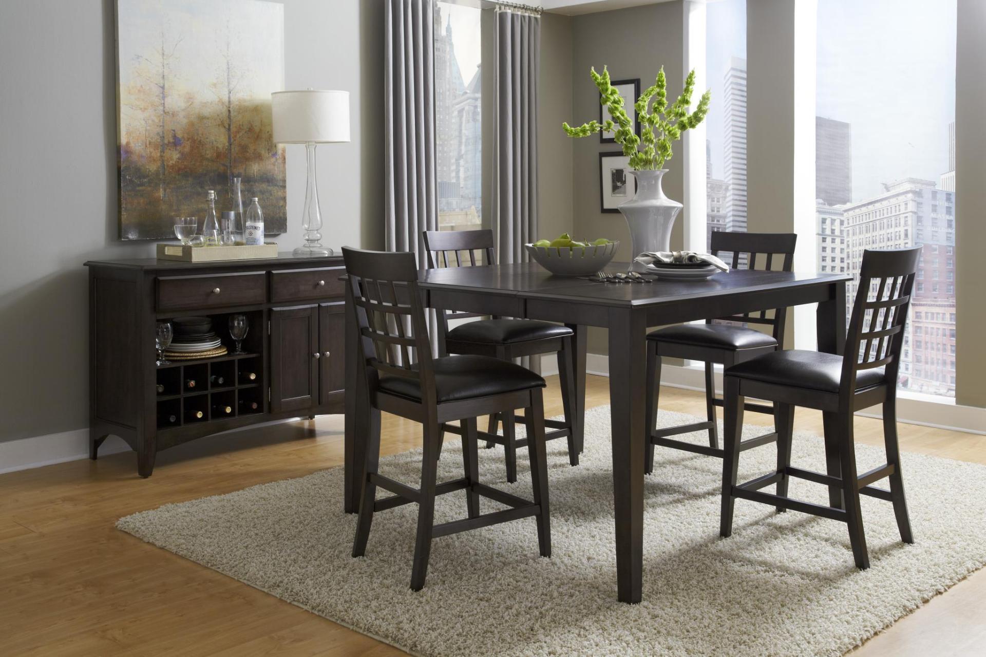 GRID BACK COUNTER STOOL WITH UPHOLSTERED SEAT