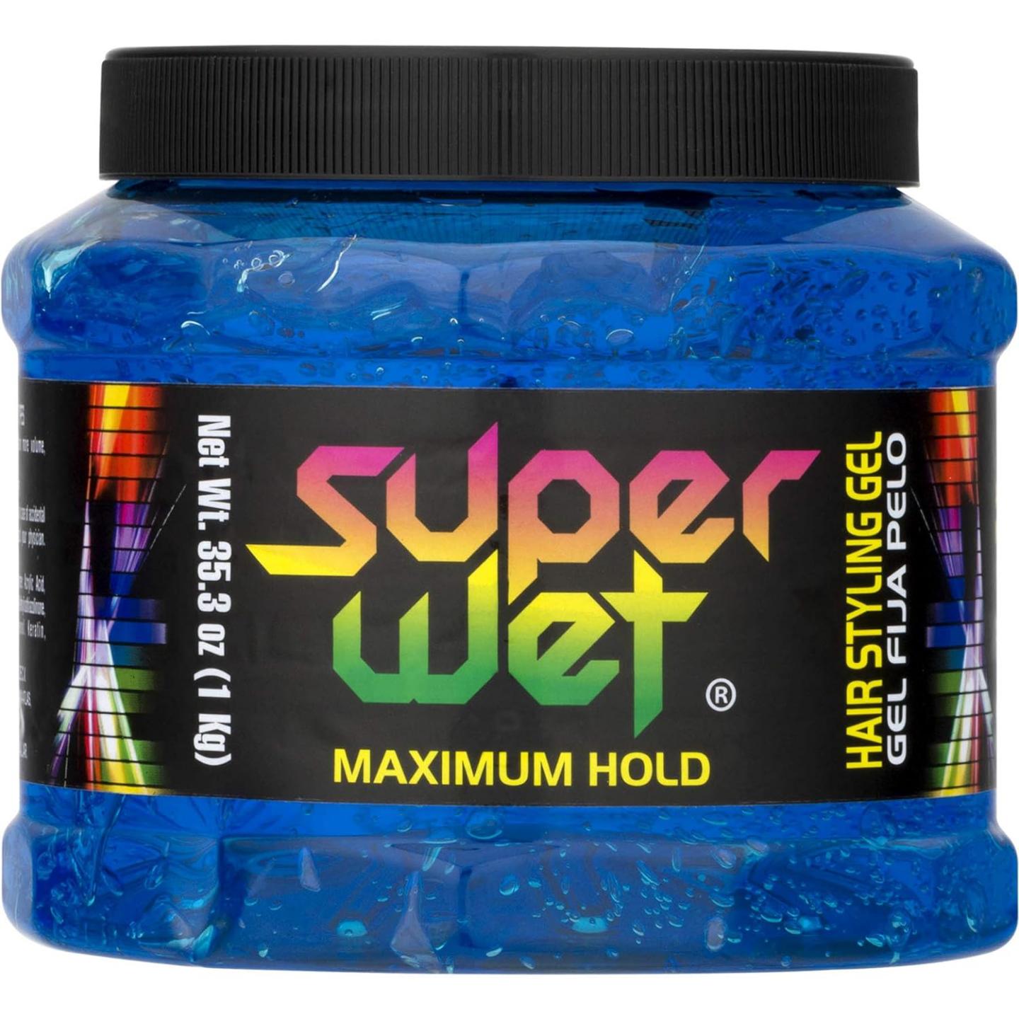 Super Wet Hair Styling Gel Blue - Max Hold