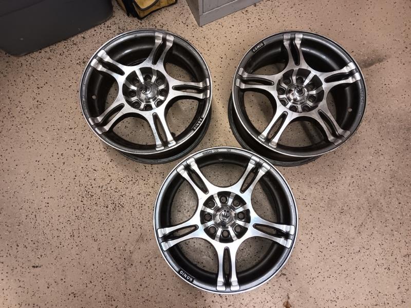 15X6.5 Konig  Universal 4 Lug Rims Set of 4 - Item # 133
