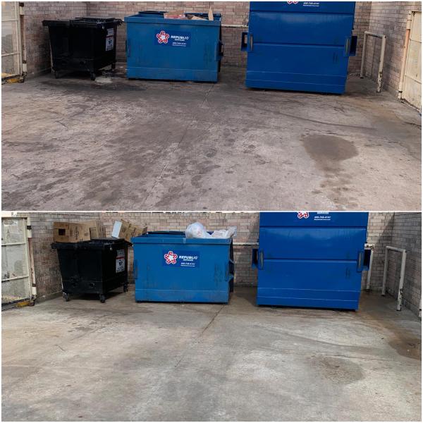 Dumpster Pad Cleaning