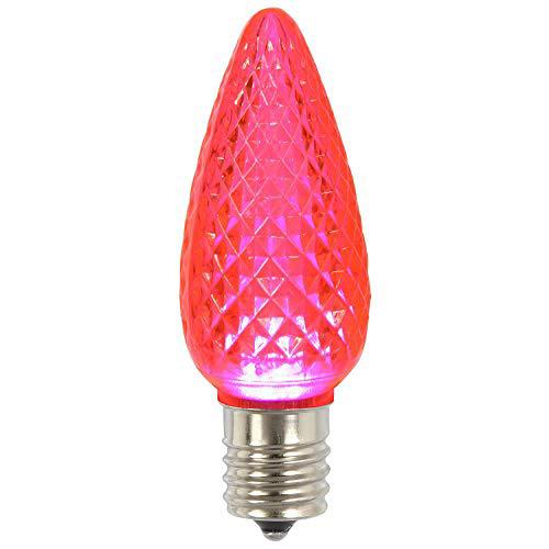 Lone Star Christmas Lighting Supplies: C9 LED Faceted Christmas Light Bulbs, E17 Base (25 pack)
