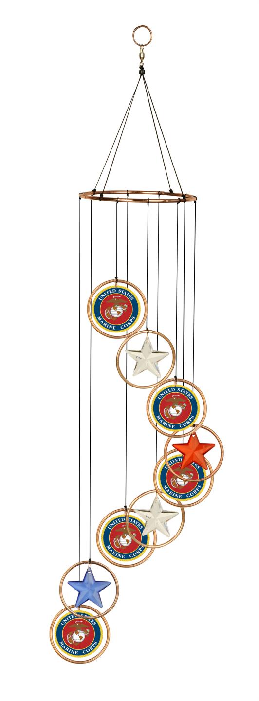 Wind Chime Spiral Metal Marines