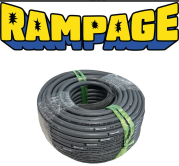 Rampage 50ft Smooth Gray 3/8" Single Wire Hose 4300 PSI