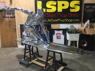 Life Size Marvel Silver Surfer with Bracket