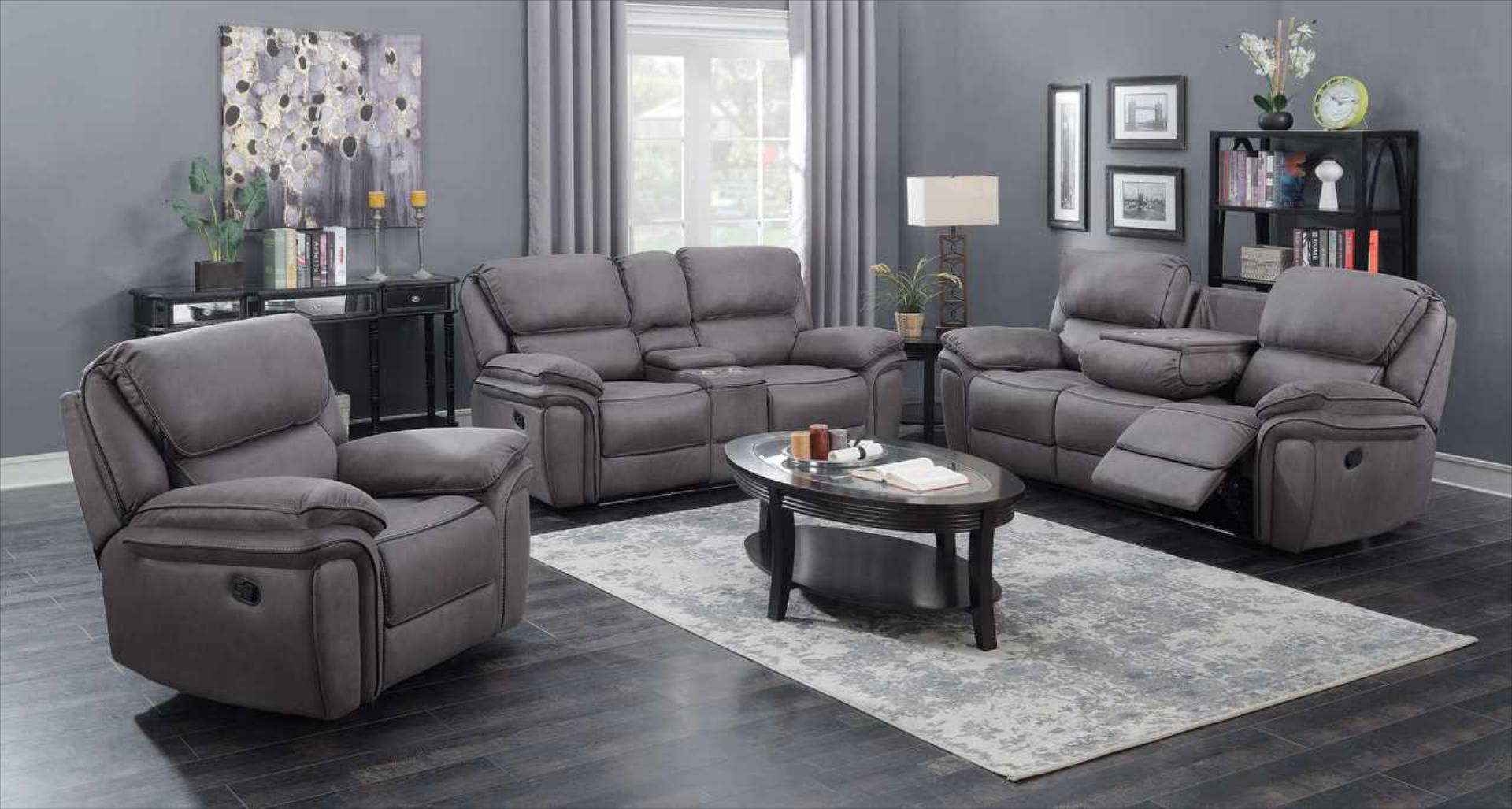 Grey Lariat Reclining Sofa