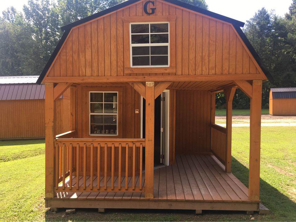 12x32 Wrap Around Lofted Barn Cabin