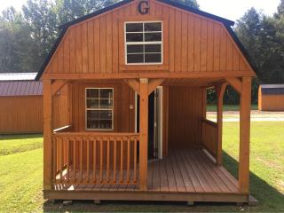12x32 Wrap Around Lofted Barn Cabin