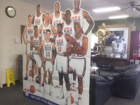 Life Size 1992 Olympic Dream Team Display W/ Box