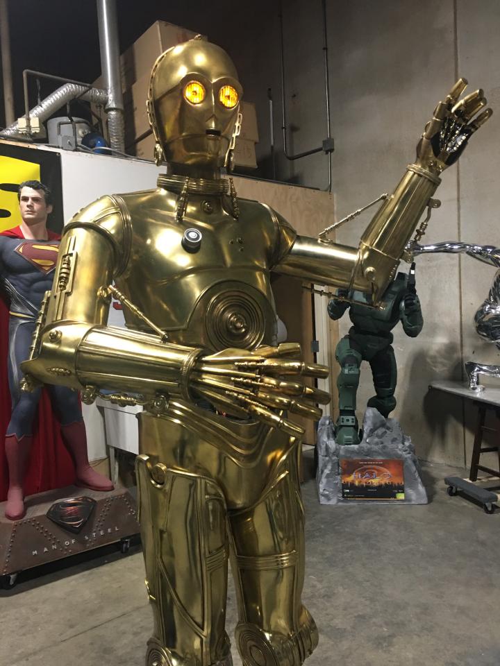 Sideshow Version 1 Star Wars C3P0 with Lights and Sound