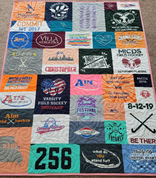 Mosaic T-shirt Quilt.