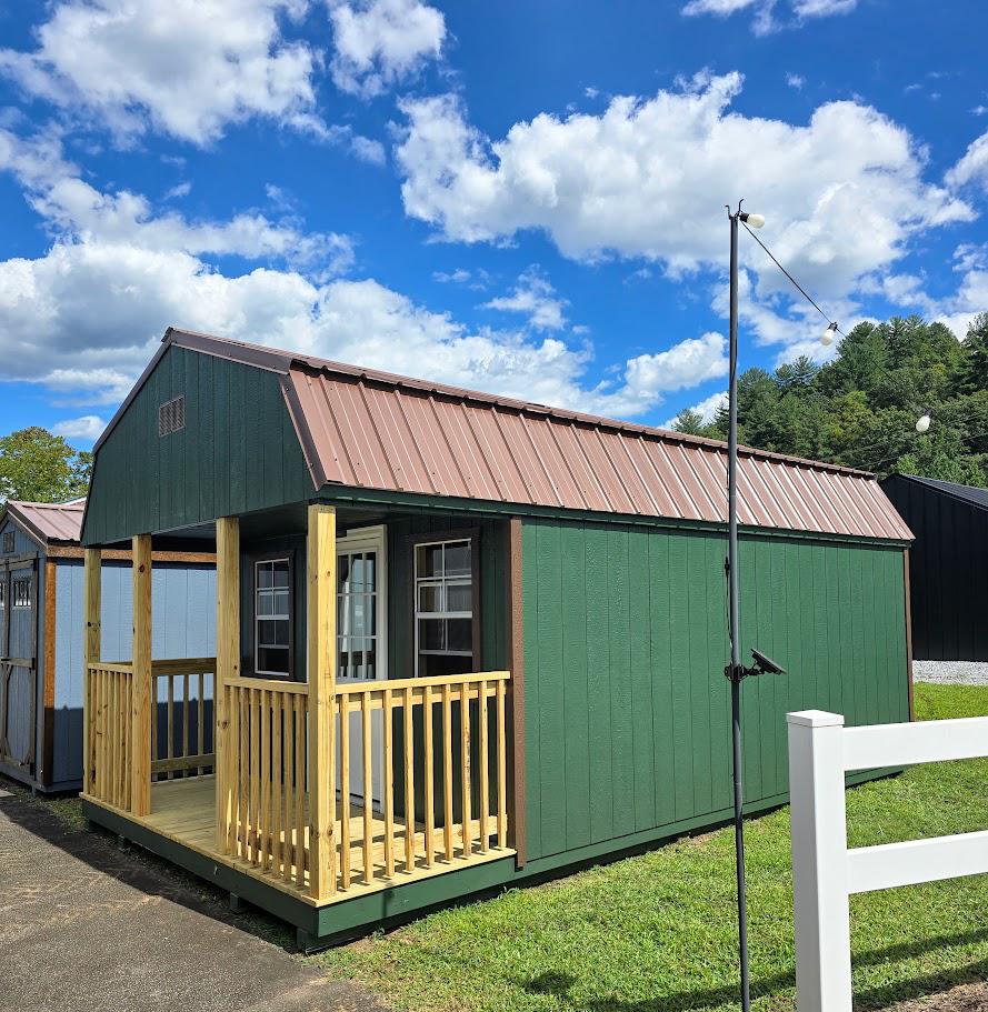$318 Down & $318/Mo RTO! 12x20 LOFTED PORCH BARN - $893 OFF! ONLY $8,046+tax - NO CREDIT CHECK - EVERYONE APPROVED!