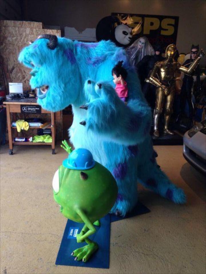 Life Size Monsters Inc Sulley, Mike and Boo