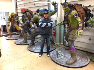 Life Size TMNT Teenage Mutant Ninja Turtles Full Size Paramount Pictures