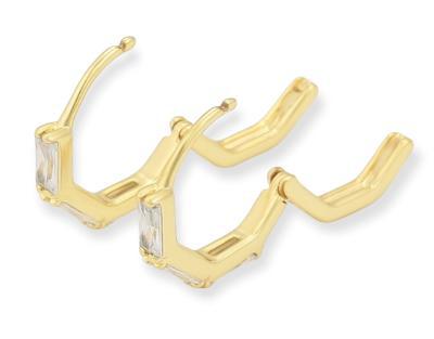 Classic Hoop Cubic Zirconia Earrings