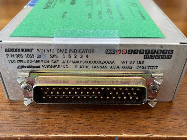 King KDI 572 DME Indicator Display. Form 8130, Used.