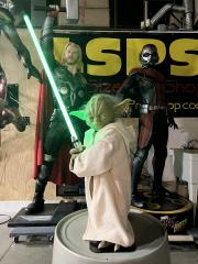 Life Size Yoda with Lightsaber