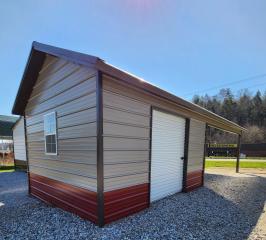 20% OFF! - SAVE $2,390 - ONLY $9,562 for this 12x35x8 Combo Unit with One-Half Double Poly Roof and lots of EXTRA FEATURES!