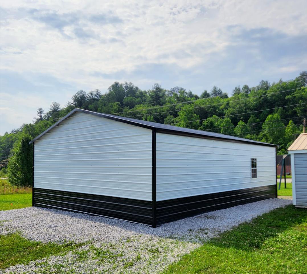 $2,763 OFF - ONLY $8,287 + tax - 24x30x9 BOXED EAVE ROOF GARAGE - NO CREDIT CHECK!