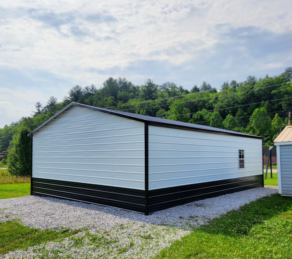 $2,763 OFF - ONLY $8,287 + tax - 24x30x9 BOXED EAVE ROOF GARAGE - NO CREDIT CHECK!