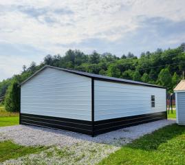 $2,763 OFF - ONLY $8,287 + tax - 24x30x9 BOXED EAVE ROOF GARAGE - NO CREDIT CHECK!