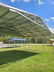 SAVE $879.35 OFF - ONLY $4,005.95 + tax - 30x20x9 VERTICAL ROOF TRIPLE CARPORT COVER